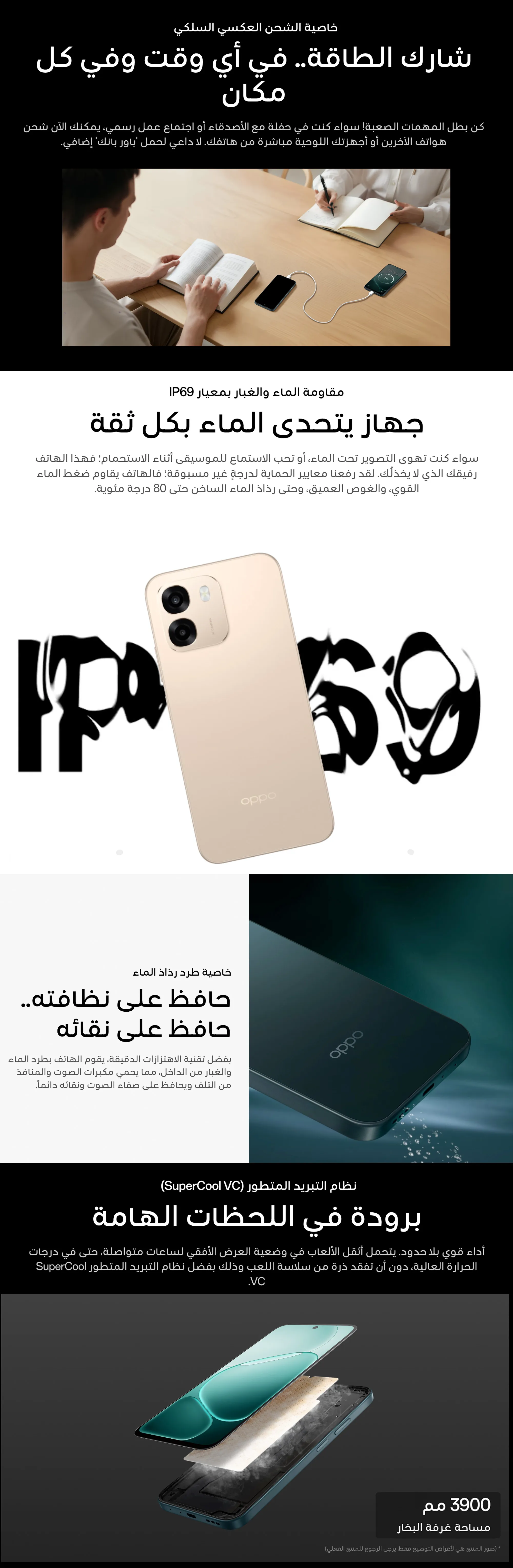 المعايير التفصيلية لأوبو إيه 6 4جي