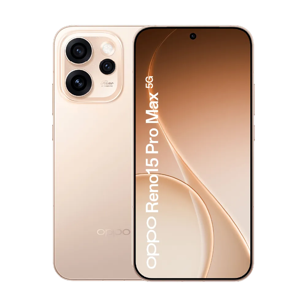  الصورة الرئيسية OPPO Reno15 Pro Max 5G ذهبي