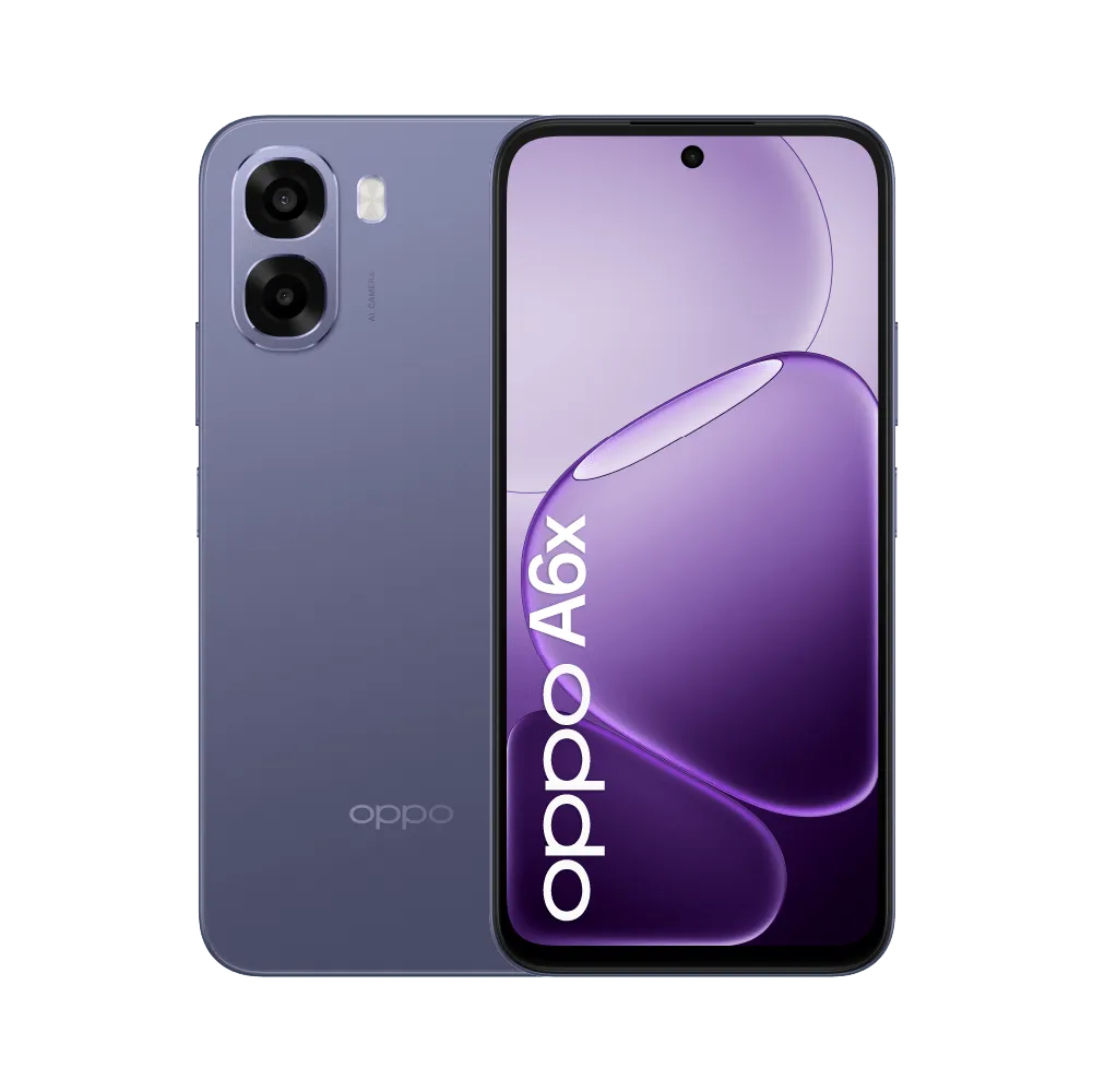 OPPO A6x 4G بنفسجي داكن عرض أمامي 4GB+128GB